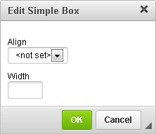 Widget Dialog Window complete